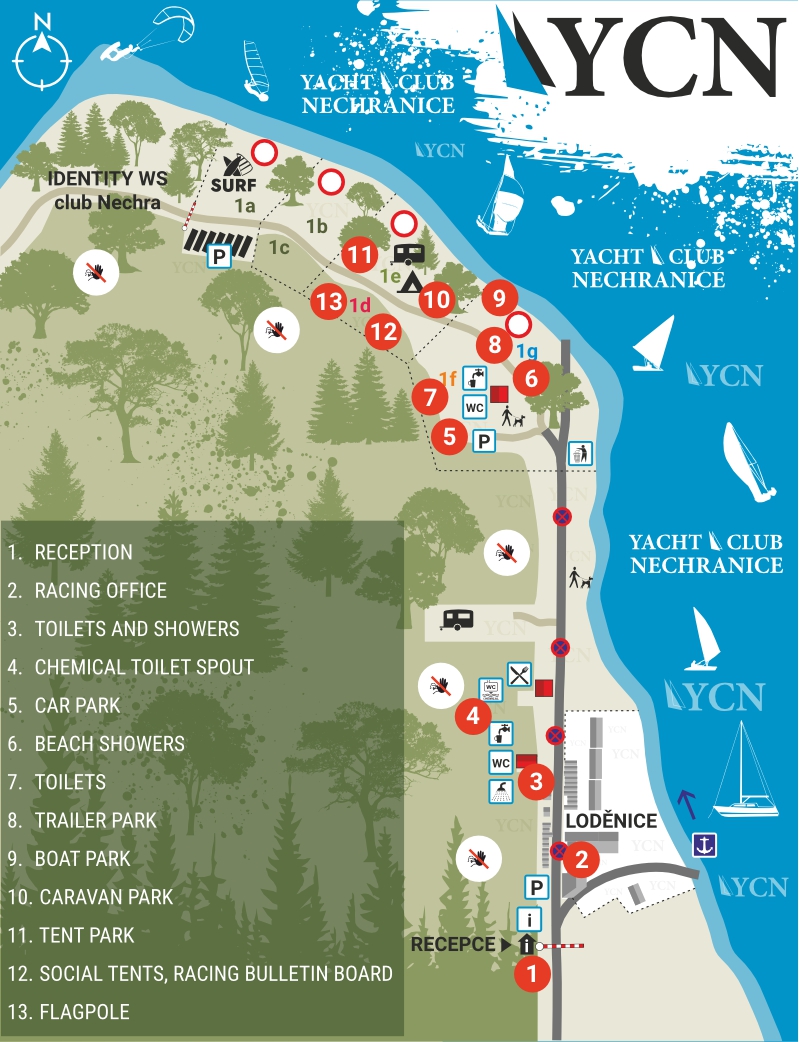 mapa YCN-regata